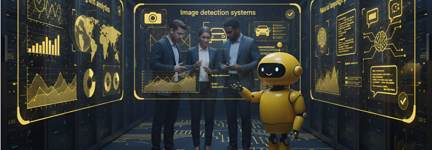 AI and machine learning services illustration